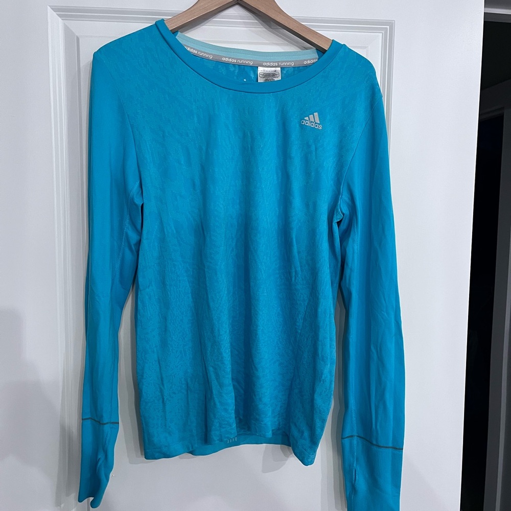 Adidas Running Women's Blue Long Sleeve Top